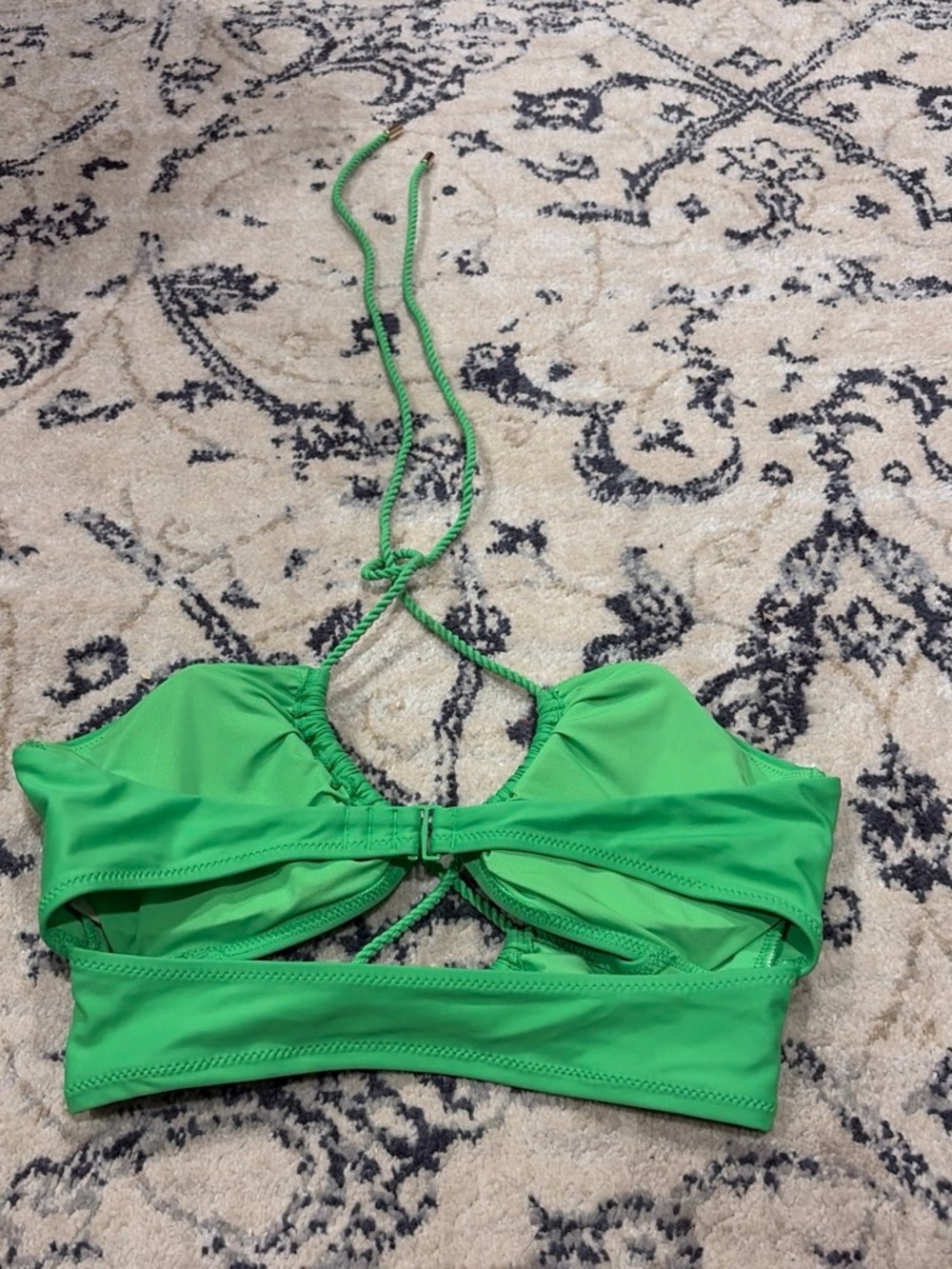 aerie Bright Green Halter Bikini Top - Picture 2 of 2
